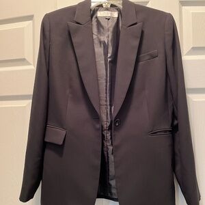 Tahari Arthur S. Levine Polyester Black Suit Jacket Blazer Size 10